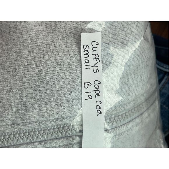 Cuffys Sweatshirt Cape Cod Women’s Small Full Zip Gray Plaid Collar - Picture 13 of 13